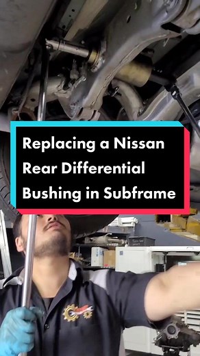 #nissan told them replace subframe to fix bushing leak 🤔 why would we do that? Let's replace the bushing instead. #learnontiktok #mechanic #techtalk