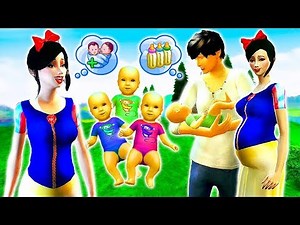 👶WE HAVE TRIPLETS?!👶 Sims 4 Disney Princess MERMAIDS Challenge (Ep 3)