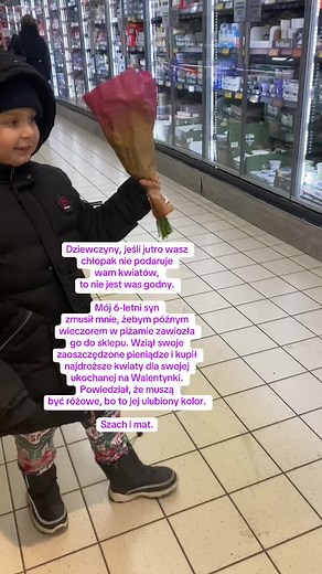 Czerwone róże na Walentynki: Historia z podziwu godnym synem