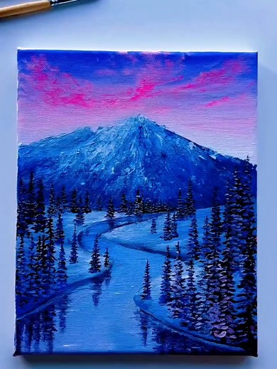 Easy painting tutorial: simple oil & acrylic painting ideas