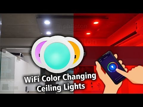 Phlipton WiFi Smart RGBW Color Changing Led Ceiling Lights