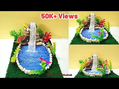 How to Make Fake waterfall at Home in Just a Few Minutes! | Easy DIY Craft idea | Best out of waste