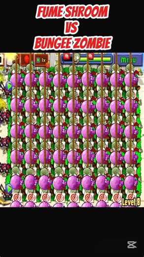 *FUME SHROOM VS BUNGEE ZOMBIE*#shorts #short #pvz #youtubeshorts #shortvideo #pvzfusion #gaming