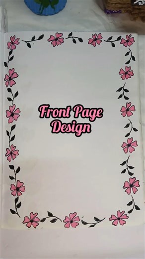 Front Page Design/ Easy Border Decoration #shortsfeed #shorts #ytshorts #viral