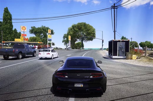 What GTA V Looks Like Running on RTX 4090 with Ray Tracing and QuantV 3D Clouds in 4K