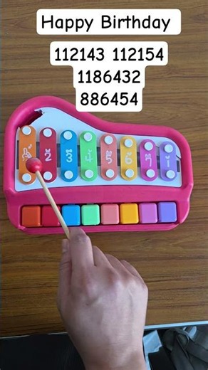 Happy birthday Xylophone Tutorial #xylophone #music #beginnermusic #easysongs #tutorial