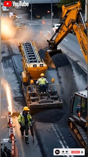 AI Road Repair Transformation | Broken Road to Smooth Highway 🚧