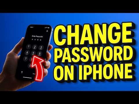 How to Change your Password on Iphone FAST