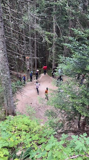 263K views · 5.4K reactions | The spine was one of the most intimidating features at @bikeparkchatel #tourdesniares - a vertical takeoff built on top of a berm, with a super steep sketchy run in, which was a bit wet… but @mateba.verdier demo’d it and the boys sent it ! And @sicksebi went next level 勞 #ridereverse #reversecomponents #unitedinshred #bikeparkchatel | Reverse Components | Facebook