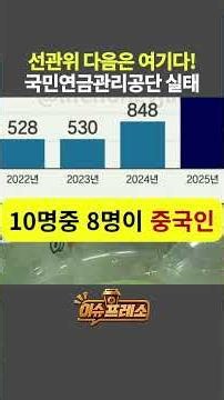 선관위 다음은 여기다! 국민연금관리공단 실태