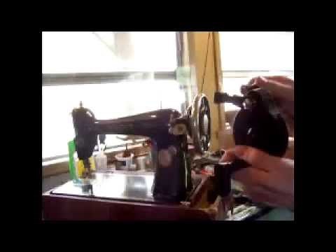 How to Install and Remove a Sewing Machine Hand-Crank on a Vintage Singer Sewing Machine