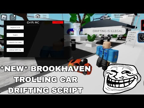 *NEW* Brookhaven Trolling Car Drifting Script Hack | R3D Gui Fluxus,Hydrogen,Delta,Arceus X Mobile