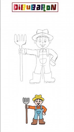 Dibujando un Campesino | Dibujos fáciles