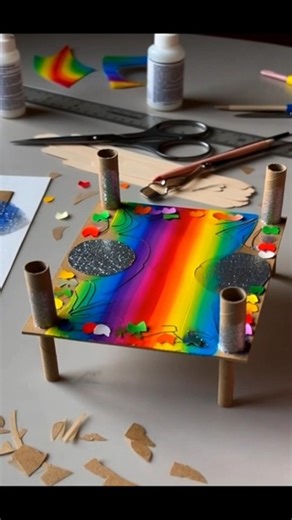 DIY Craft Table in 10 Minutes #diy #art #craftyhome #craft #craftroom #craftyideas #craftaddict