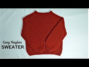 Easy Raglan Crochet Sweater | Beginner Friendly Top Down Crochet Sweater Tutorial