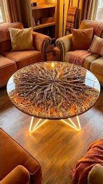 DIY Glowing Autumn Epoxy Resin Table Build 🪵