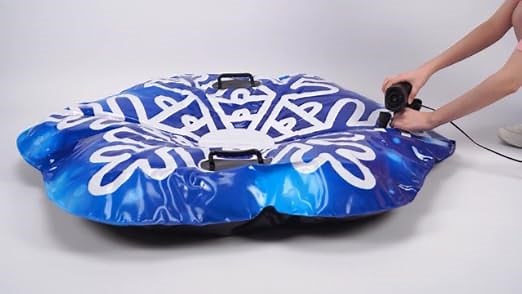 How to inflate the snow tubes?
