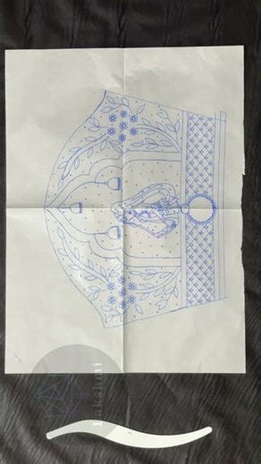 Tracing paper with design 9962573103 for order#lakshmiaariwork #aariwork #viralreeĺs #tracingpaper