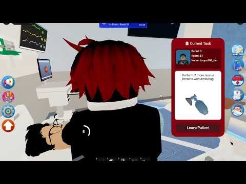 Training on Indiana Med Health (maple hospital Roblox) staff