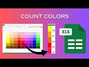 How To Count Colors with an Excel Function | Count Colored Cells in Excel