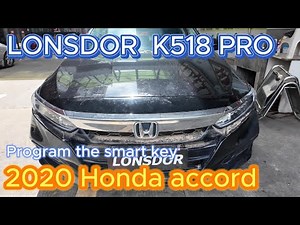 2020 Honda Accord Adding Smart Key by K518PRO