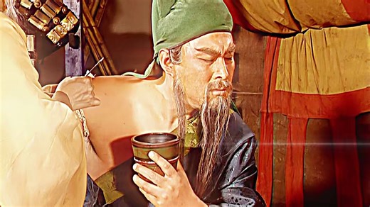 关羽手臂中箭，华佗为其刮骨疗伤