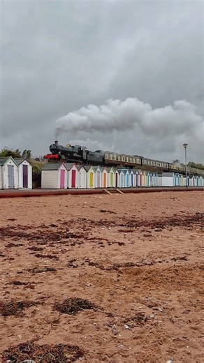 3.2K views · 2.2K reactions |  STEAM TRAIN & BEACH HUTS  Now that...