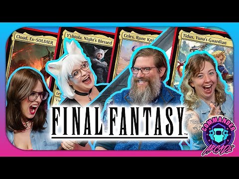 FINAL FANTASY x MTG Commander Battle! | Cloud vs. Y’shtola vs. Celes vs. Tidus | EDH Gameplay