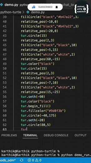 How to draw Shark using python turtle | Python Turtle Graphics 17 |New Baby shark with Python Turtle