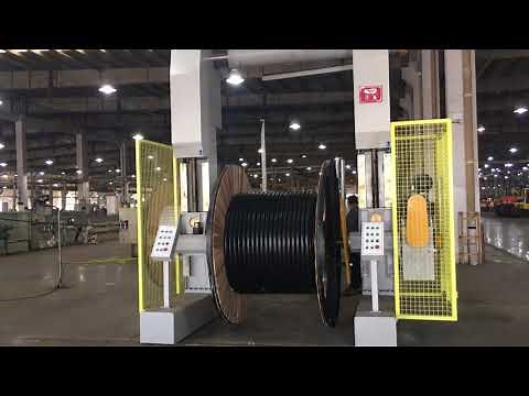 Portal type pay-off machine and take-up machine