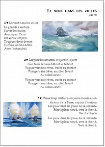 Chant - Le vent dans les voiles - Les Enfantastiques - desyeuxdansledos
