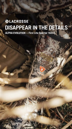 The Alpha Evolution 1600G in First Lite Specter is our most advanced rubber boot yet — USA-built, made for bitter cold, and designed to disappear in the whitetail woods. | LaCrosse Footwear