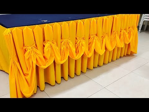 Simple table skirting tutorial for beginners basic table skirting tutorial