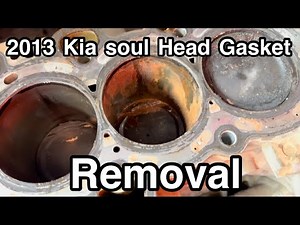 2013 Kia Soul 2.0 head gasket removal.
