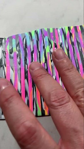 Funky Bargello #polymerclay #fimoart