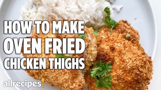 Oven Fried Chicken Thighs