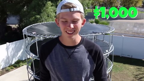 Last to Fall off Wins $1,000 - Challenge