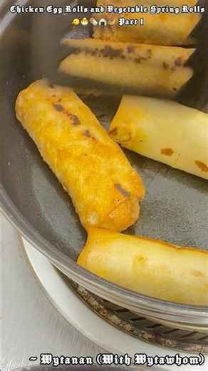 CHICKEN EGG ROLLS/ VEGETABLE SPRING ROLLS 🐤🐣🌯🍙🥙 PART 1 ~ Wytanan (With Wytawhom)