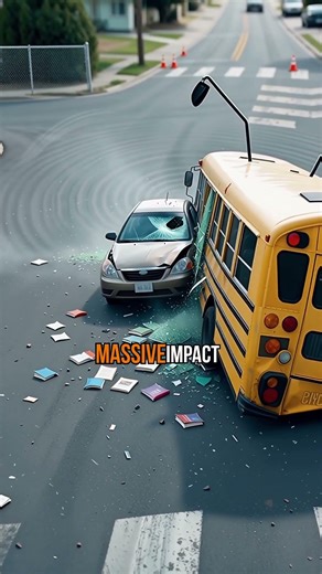 Why School Buses Have Black Stripes 🤫🚌