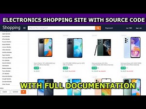 Electronics shopping project Php and mysql | final year bca mca Bsc Msc projects source code