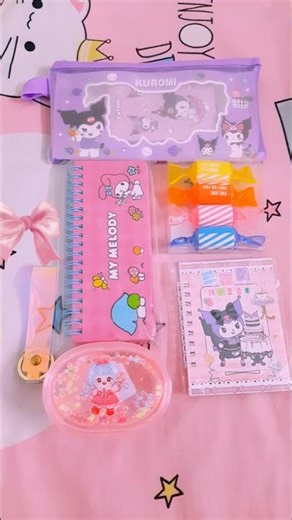 Cute miniso stationery haul #stationery #kawaii #stickers #unboxing #haul