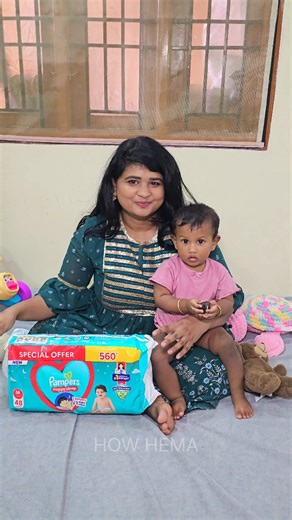 Hema malini on Instagram: "🤯🫩Vaalu pillaingala😘 night yepadi thunga vekurathu🤔 #HappySleep #Pampers #PampersHappySleep #Diaper"