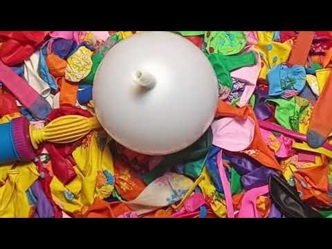 Colorful Printed Balloon Popping Sounds 🎈 | Satisfying ASMR Balloon Bursts