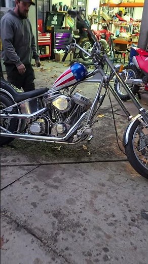 Easy Rider chopper runs again Like new