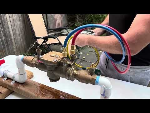Testing the RP / RPZ - USC 10th Edition Backflow Testing Procedures - Utilizing a 2 Valve Test Kit
