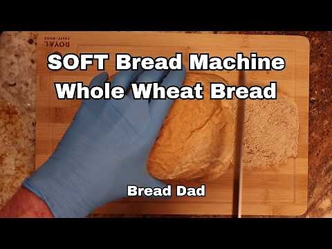 Soft Whole Wheat Bread Machine Recipe 🍞- 50% whole wheat & 50% bread flour