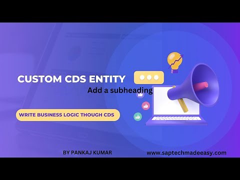 Custom CDS Entity step by step | S42020 | Restful ABAP Concept | Business logic