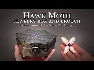 Hawk Moth Jewelry Box an Hawk Moth brooch from Ladybug& Cat Noir: The Movie