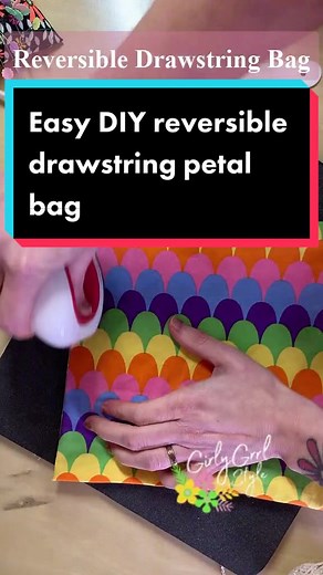 Easy DIY Reversible Drawstring Bag Tutorial