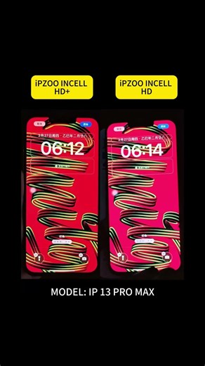 📱 iPhone 13 Pro Max Incell – HD+ vs HD Comparison